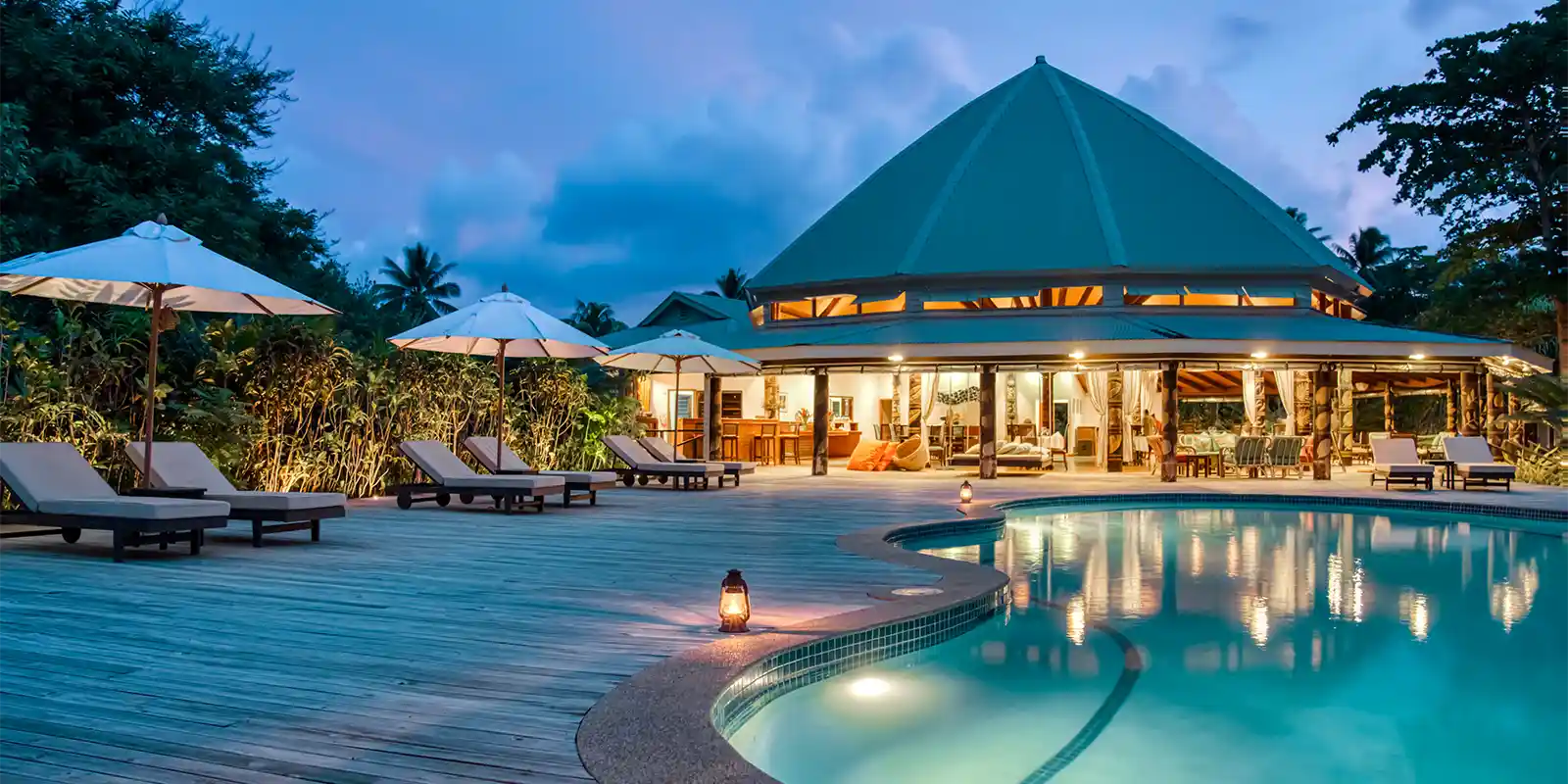 Swimming pool at Matangi Private Island Resort in Fiji