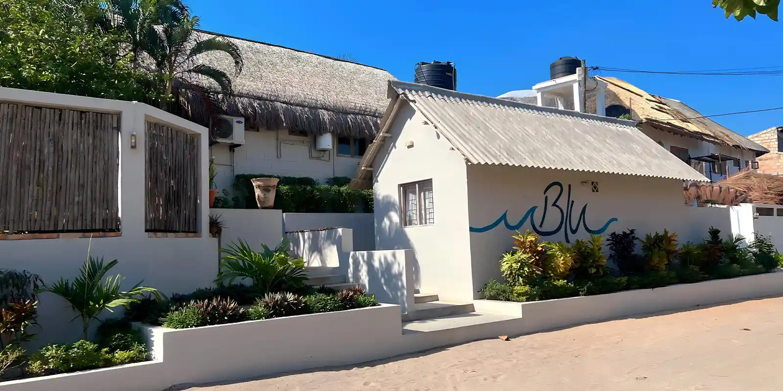 Exterior view of Blu @ Tofu, Mozambique.