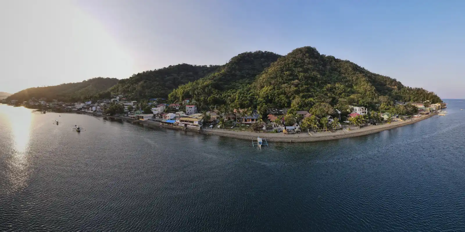 Aerial view of Anilao, Batangas, Philippines.