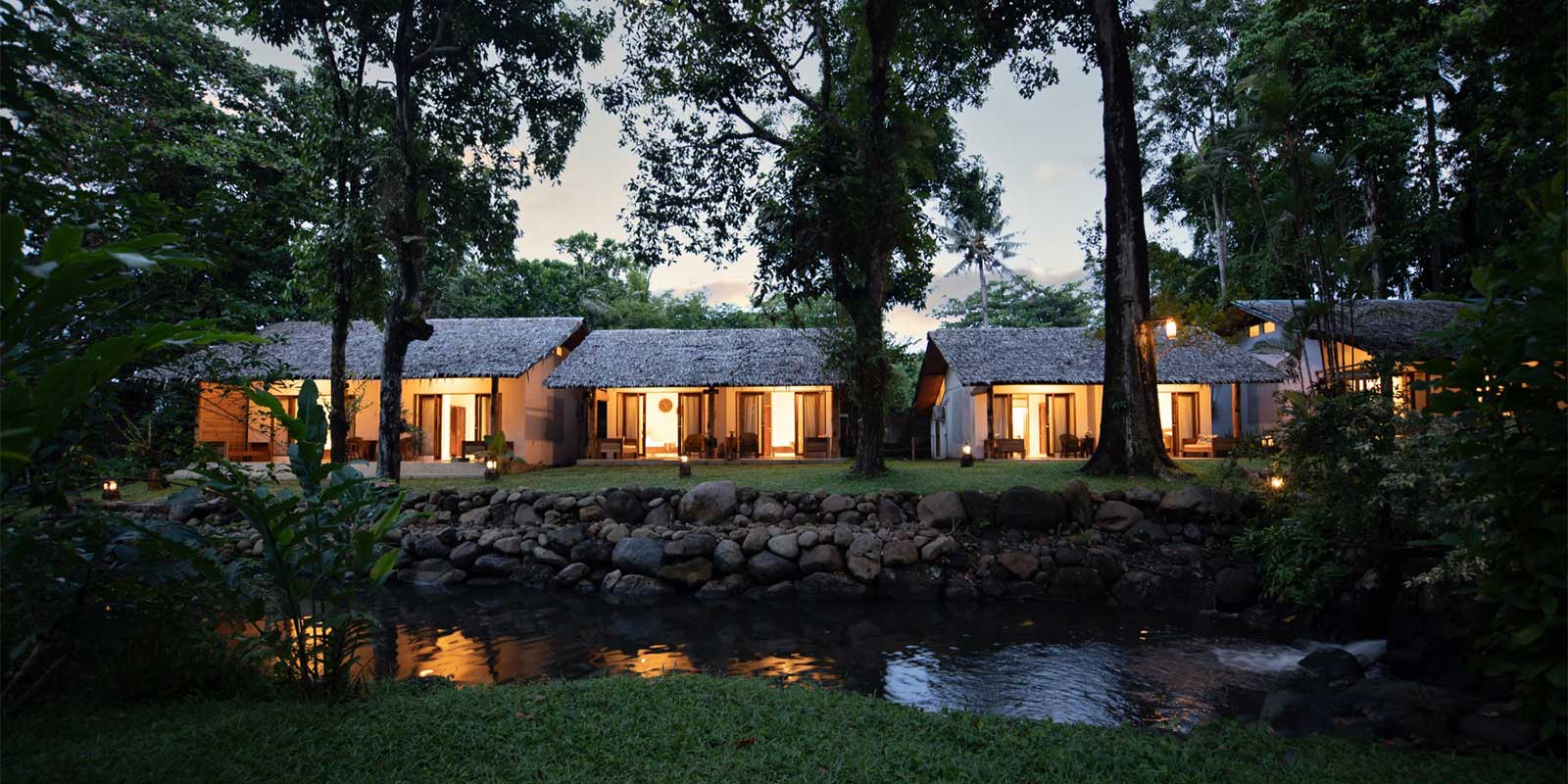 Cottages at Murex Manado in Indonesia.