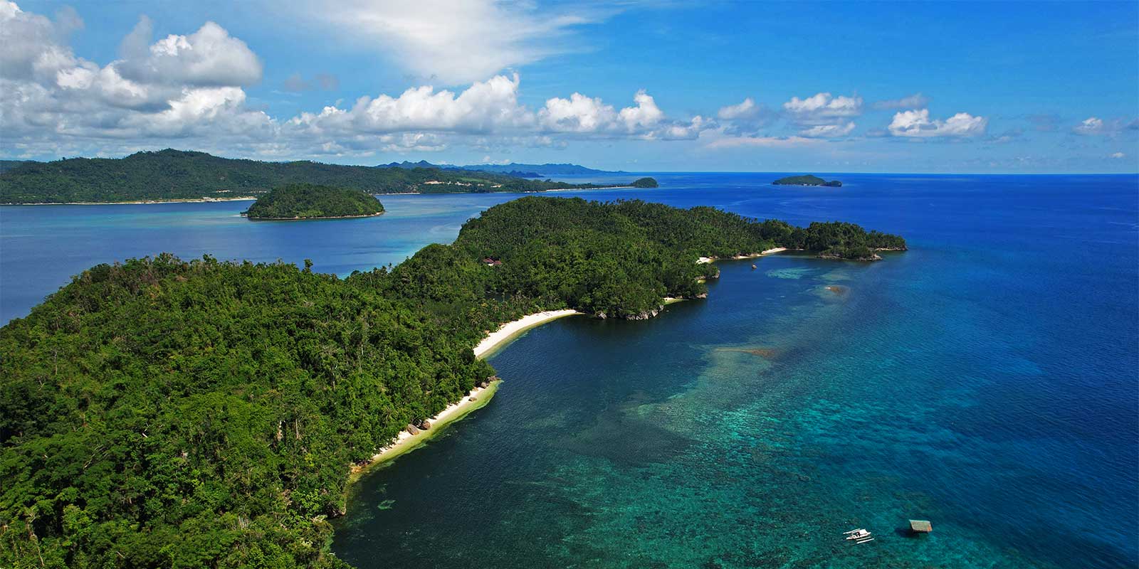 Aerial of Sipalay Easy Diving & Beach Resort in the Philippines