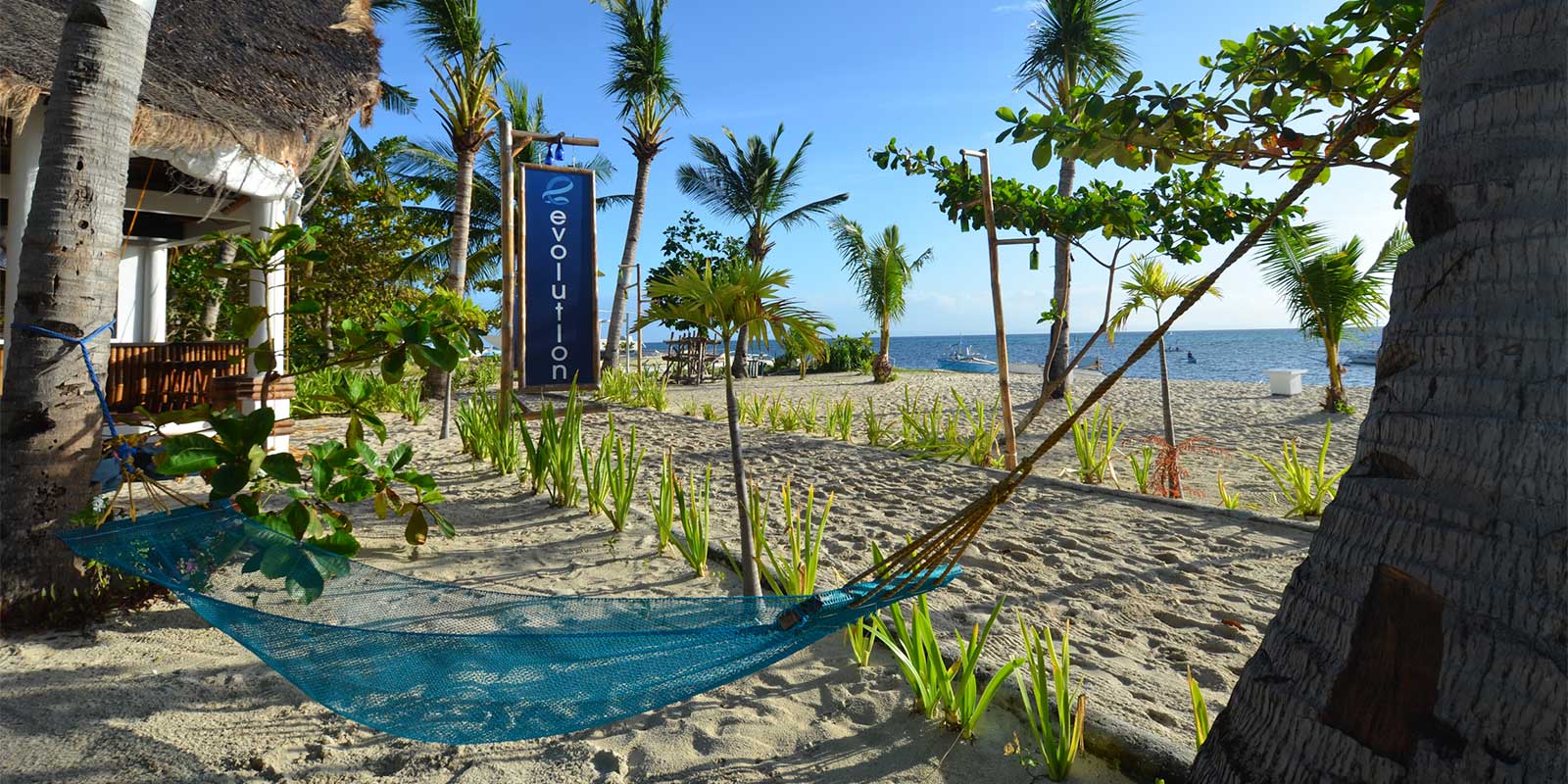 Beach at Evolution Dive Resort in Malapascua, the Philippines