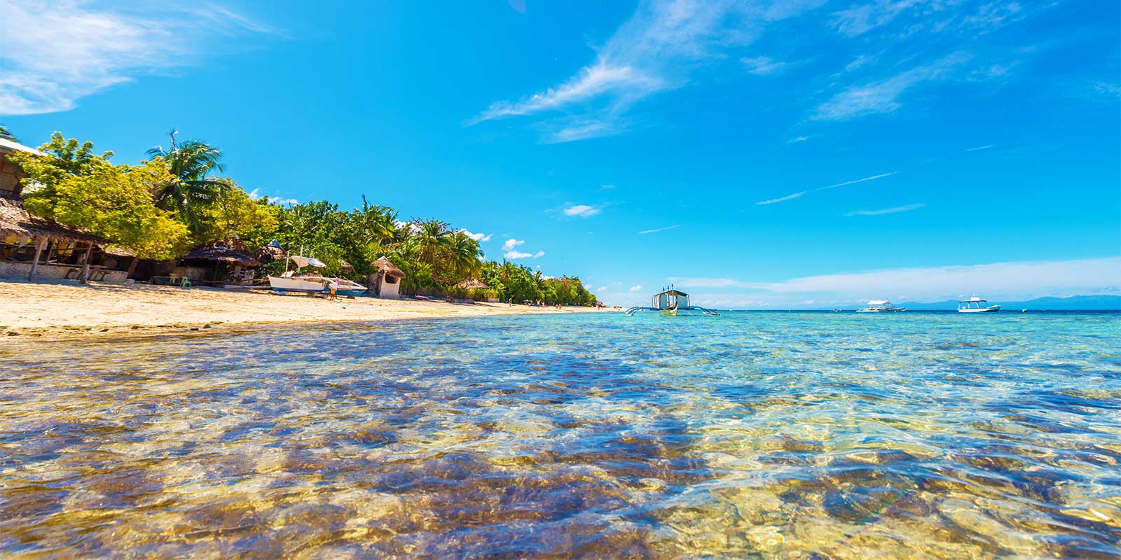 Beach in Moalboal, the Philippines