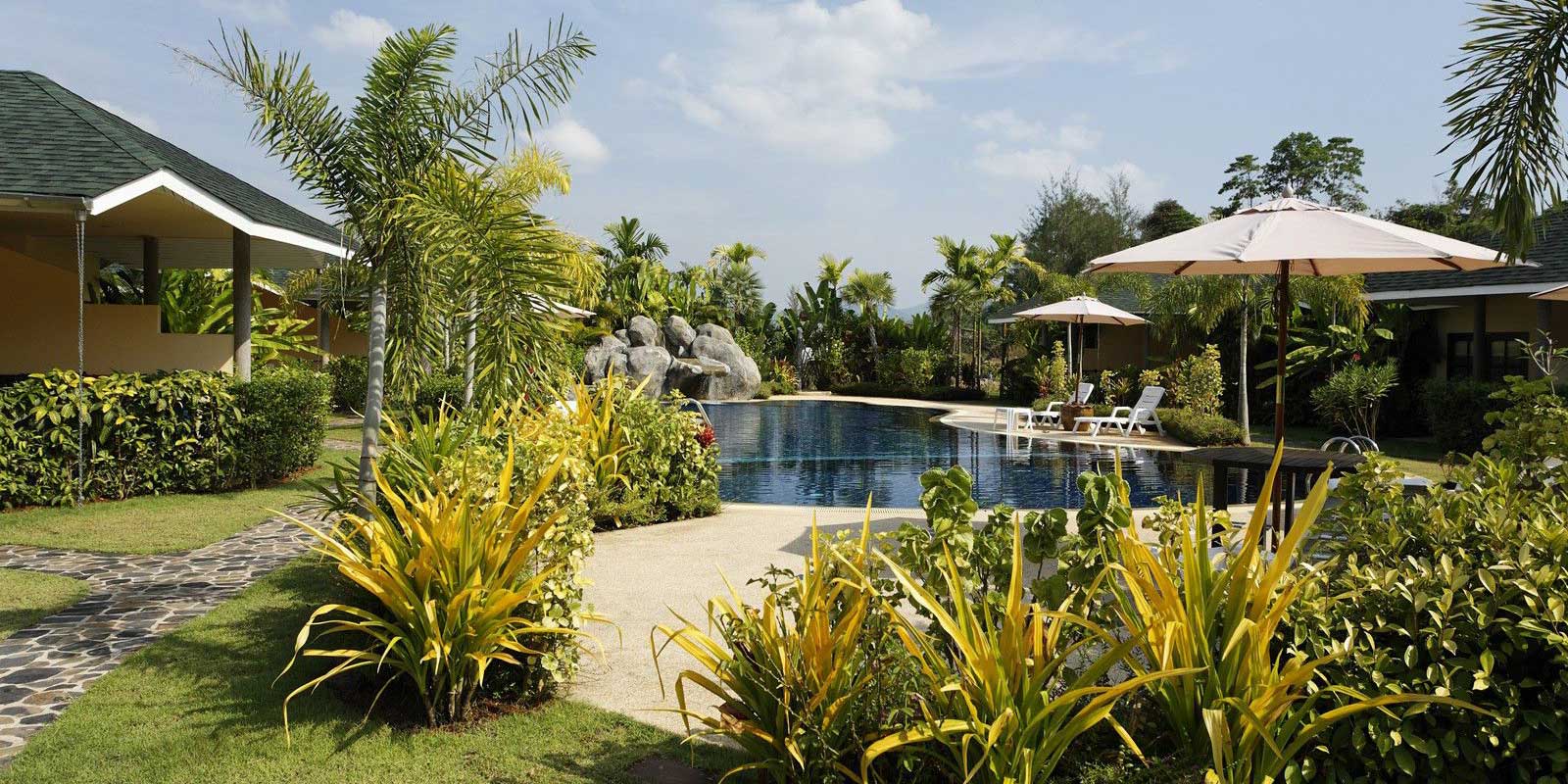 Swimming pool at Palm Garden Khao Lak in Thailand