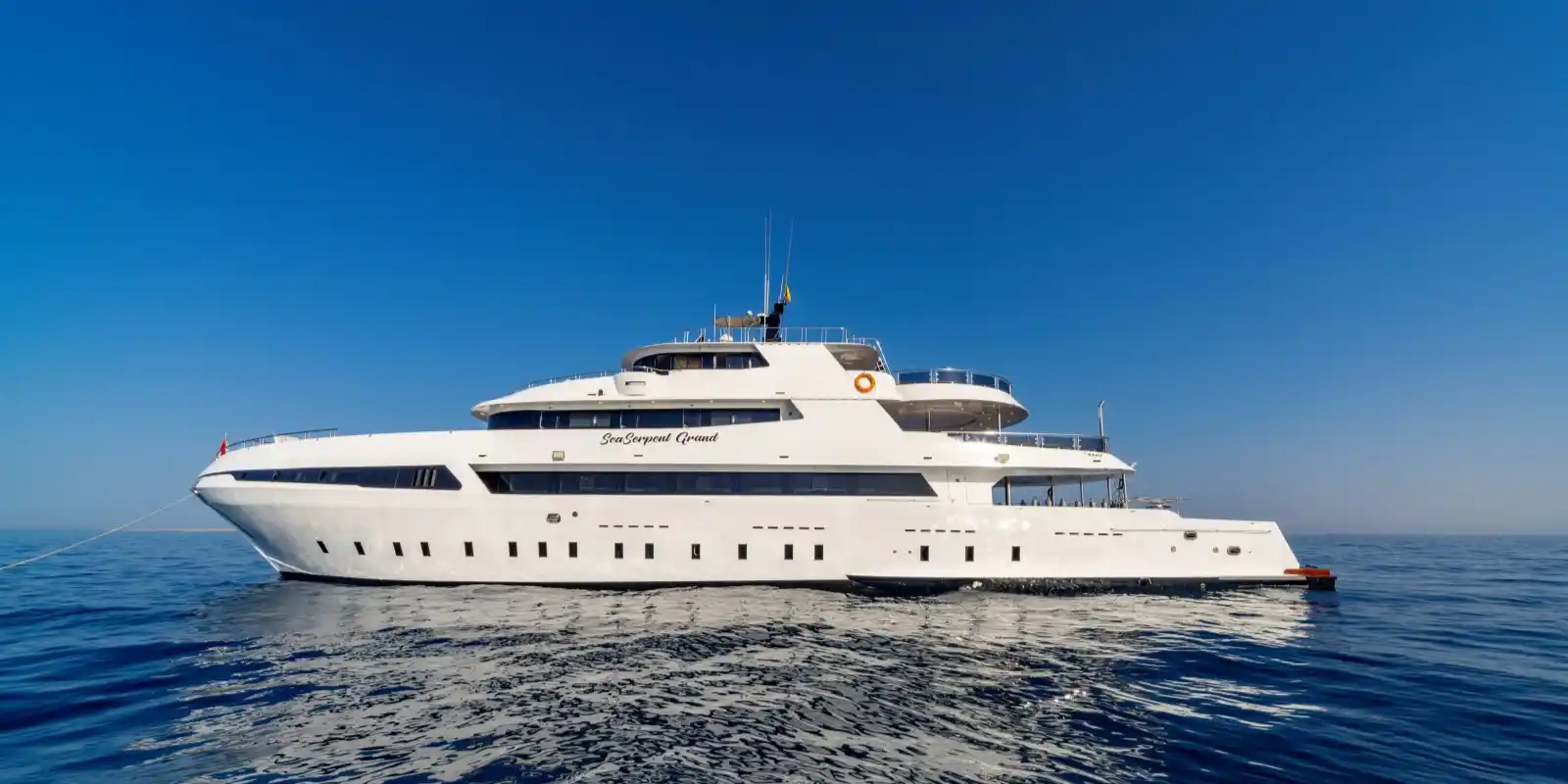 Side view of the Sea Serpant Grand, Red Sea, Egypt.