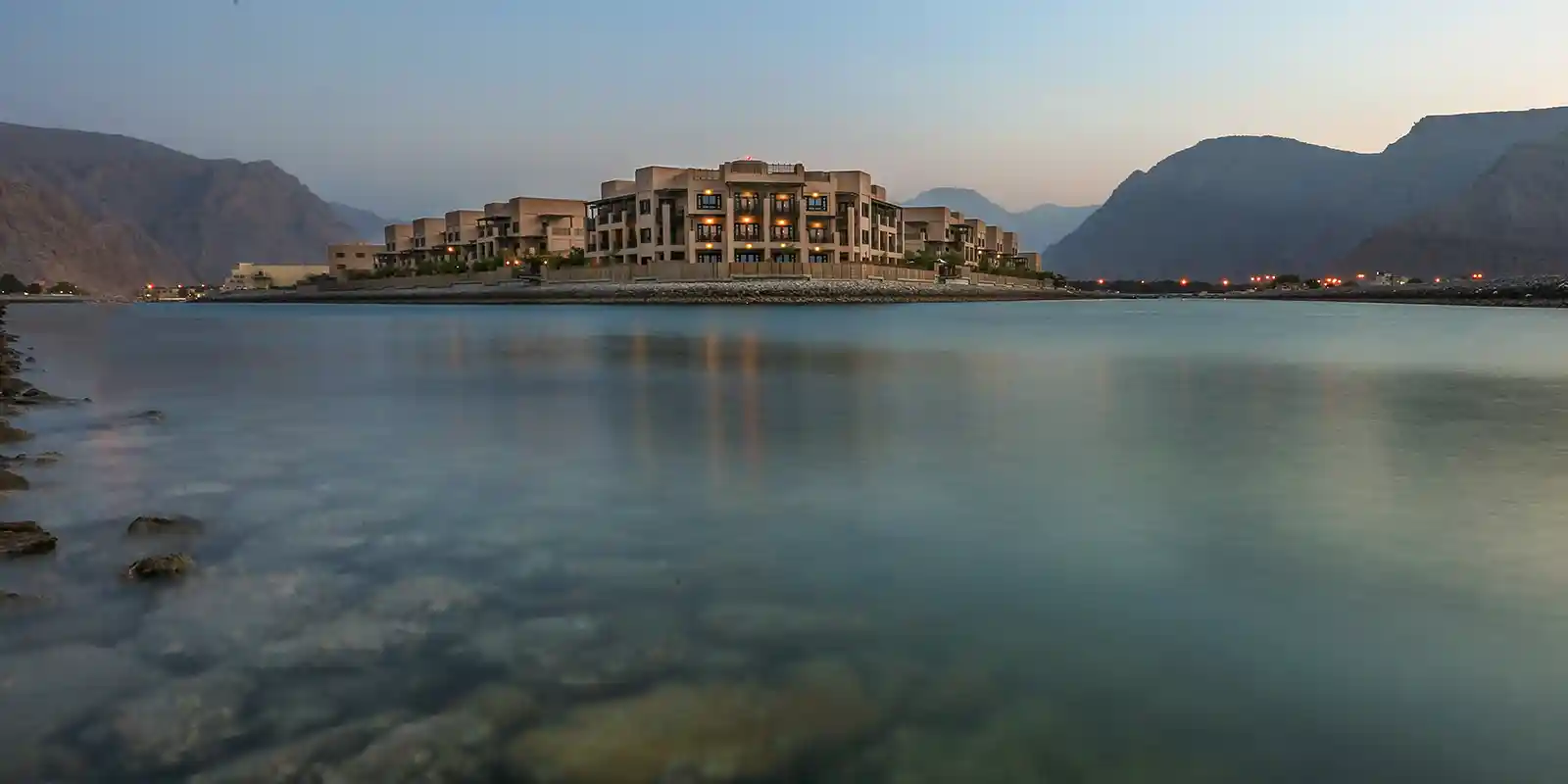 Panorama of Atana Musandam Resort in Oman