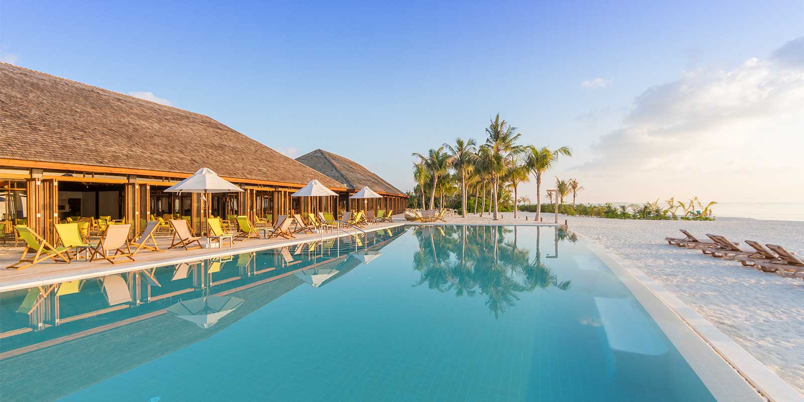 Swimming pool at Innahura Resort in the Maldives