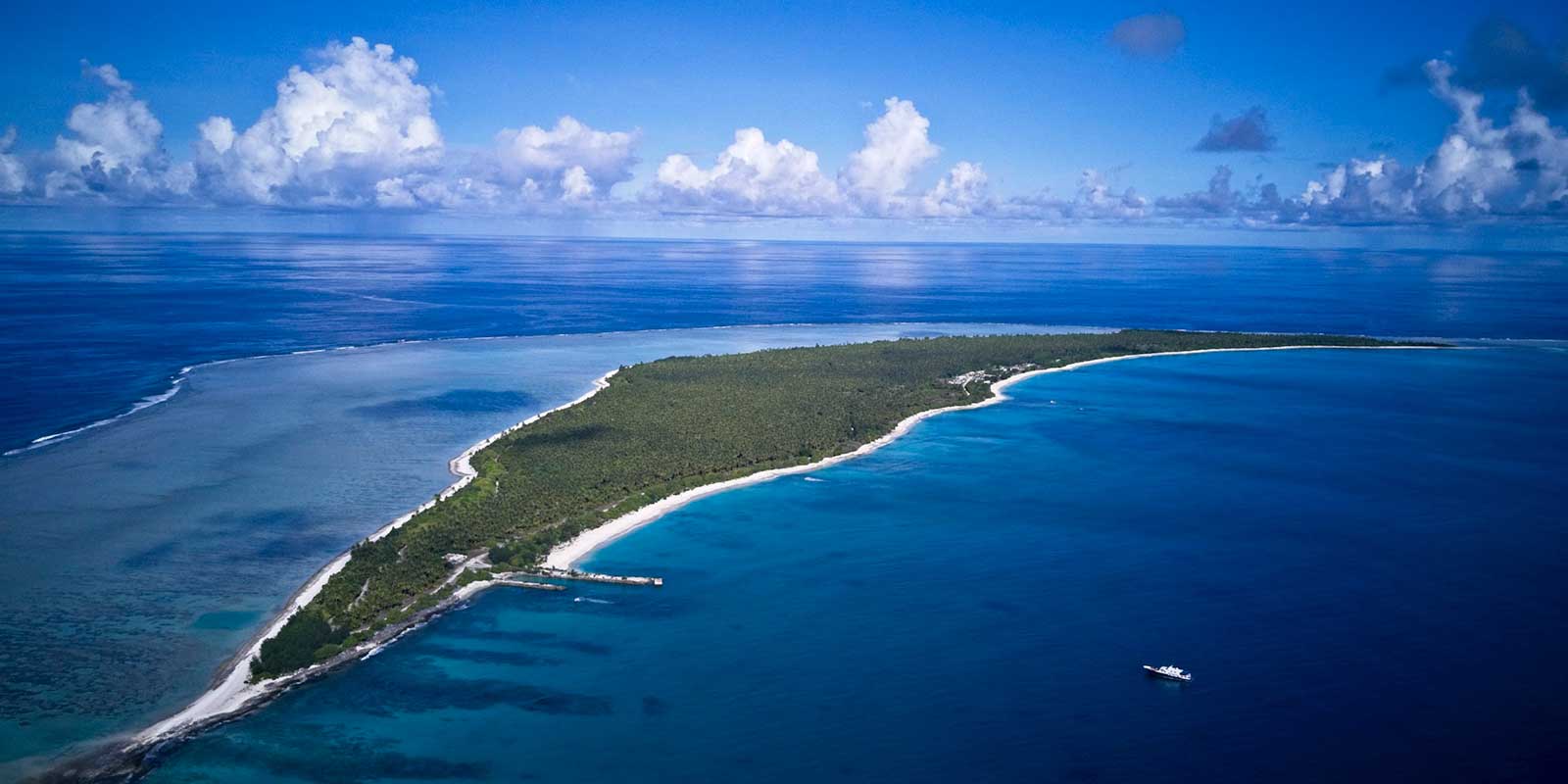 Aerial of Bikini Island