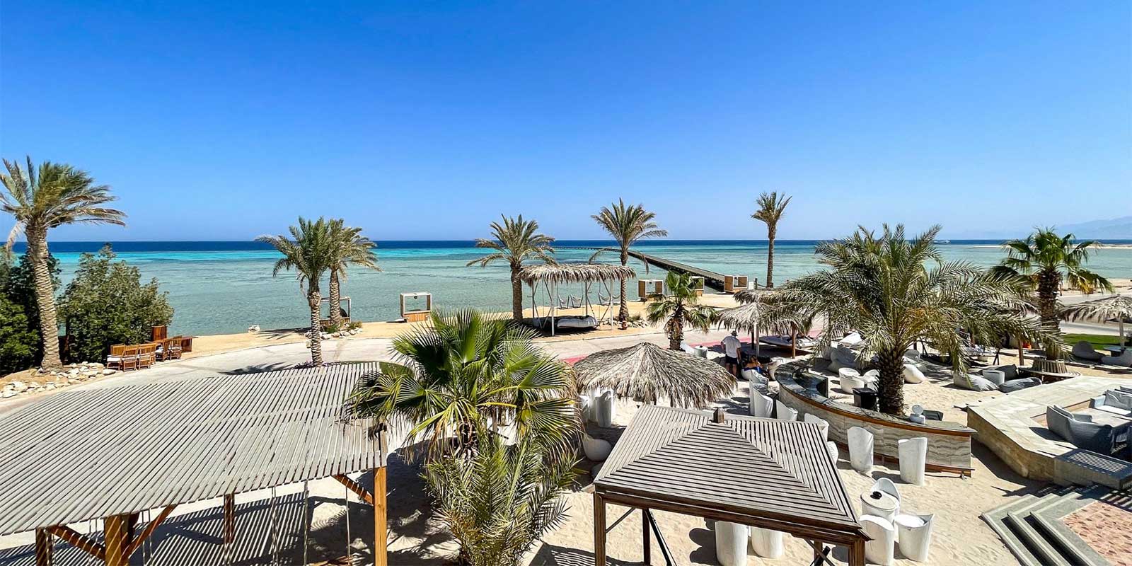 Aerial of The Breakers, Soma Bay in Egypt