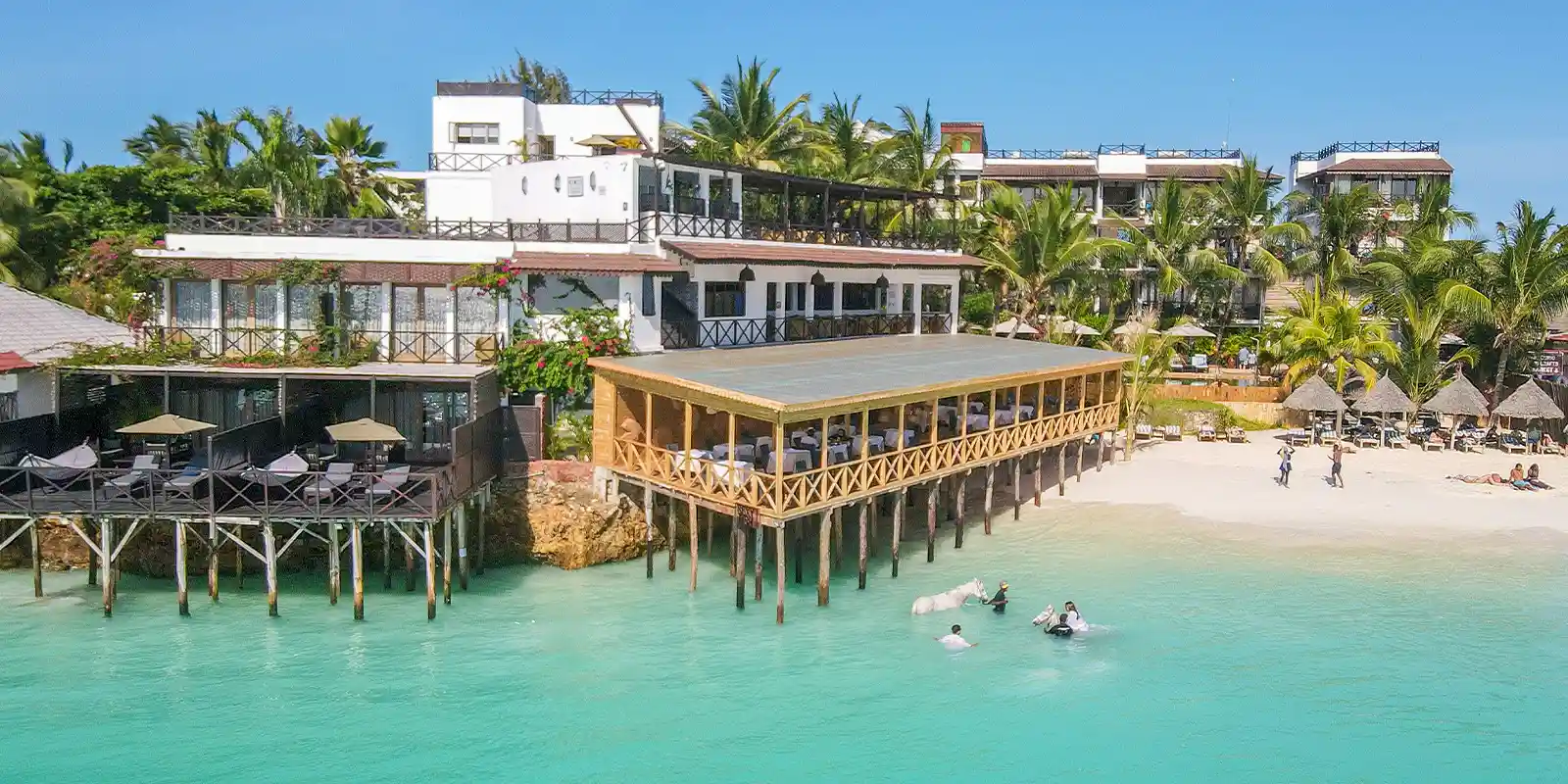 External view of The Z Hotel, Zanzibar.