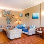 The communal lounge area at Agulhas House.