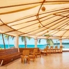 Beach bar at Basecamp Mafia Island Eco Resort in Tanzania
