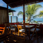 The resturant at the Casa de Marita in the Galapagos.