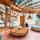 Library at Galapagos Blu on Santa Cruz Island