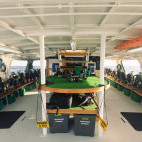 Dive deck on board Solmar V liveaboard