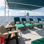Sun deck on board Solmar V liveaboard