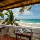 The view from the resturant at Casa Opuntia in the Galapagos. 