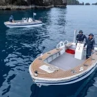 Speedboat from Amira liveaboard in Indonesia