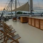 Sun deck on board Amira liveaboard in Indonesia