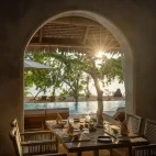 Restaurant at Coral Eye Resort in Bangka Archipelago, Indonesia