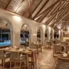 Restaurant at Coral Eye Resort in Bangka Archipelago, Indonesia