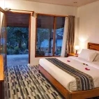 Longhouse double room at Dive into Lembeh in Indonesia
