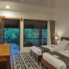 Longhouse twin bedroom at Dive into Lembeh in Indonesia