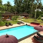 Swimming pool at Dive into Lembeh in Indonesia