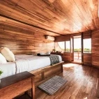 View of the balcony suite on Komodo Aggressor, Indonesia.