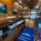 The camera room on Komodo Aggressor, Indonesia.