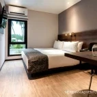 View of a double room at Meridian Adventure Dive Resort, Raja Ampat.