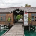 Dive centre at Nabucco Island Resort, Indonesia.