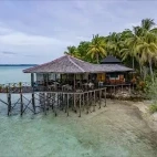 Bar & restaurant at Nabucco Island Resort, Indonesia.