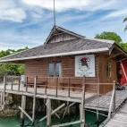Dive centre at Nunukan Island Resort. Indonesia.