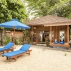 Beach view villa at Siladen Resort & Spa in Indonesia