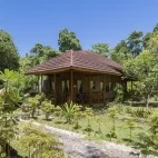 Garden view villa at Siladen Resort & Spa in Indonesia