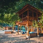 Beach tree house at Siladen Resort & Spa in Indonesia