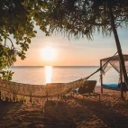 Hammock on the beach at Siladen Resort & Spa in Indonesia