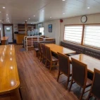 Dining room on board Atlantis Infiniti Liveaboard in the Philippines