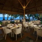 Ocean restaurant at Atmosphere Resort & Spa. Holiday accommodation in Dauin, Philippines.