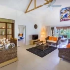 Penthouse lounge at Atmosphere Resort & Spa. Holiday accommodation in Dauin, Philippines.