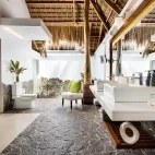 Premium suite bathroom at Atmosphere Resort & Spa. Holiday accommodation in Dauin, Philippines.