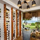 Wine cellar at Atmosphere Resort & Spa. Holiday accommodation in Dauin, Philippines.