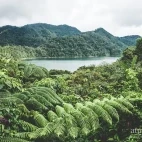 Twin Lakes near Atmosphere Resort & Spa. Holiday accommodation in Dauin, Philippines.