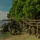 Walkway at Sangat Island Resort in the Philippines