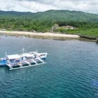 Aerial view of the Sea Explorers Dive Centre dive boat.
