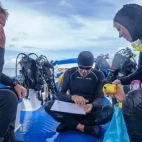 Clients on a briefing with Sea Explorers Dive Centre, Philippines.