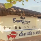 The equipment rinse area at Sea Explorers Dive Centre, Philippines.