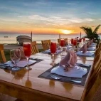 The outdoor dining area at Salamangka Resort, Philippines.