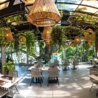 Restaurant at Solitude Acacia Resort in Anilao, the Philippines